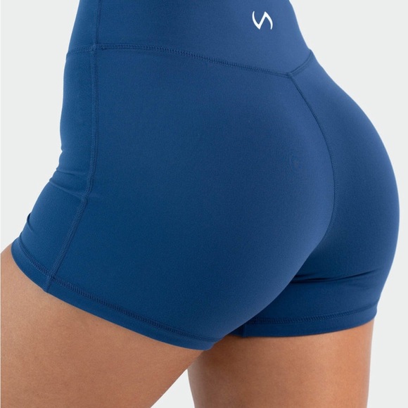 TLF Tempo 4 Inch Workout Shorts Small Oxford Blue - Picture 6 of 6